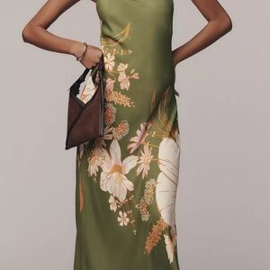 Farm Rio x Anthropologie Floral Maxi Slip Dress